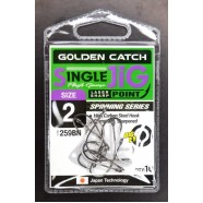 Гачки для риби, GC Single Jig 1259, 10шт/уп, колір BN, №2